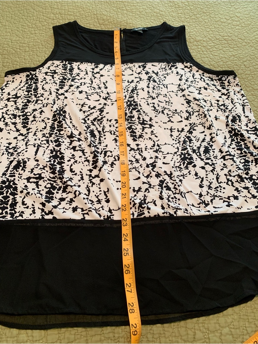 Premise Studio Woman Blouse Plus Size Black & White Sleeveless 1X - Picture 7 of 11